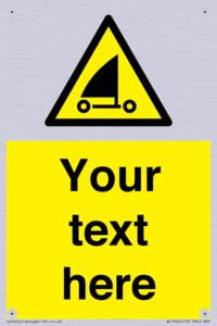 Custom Warning sand yachting